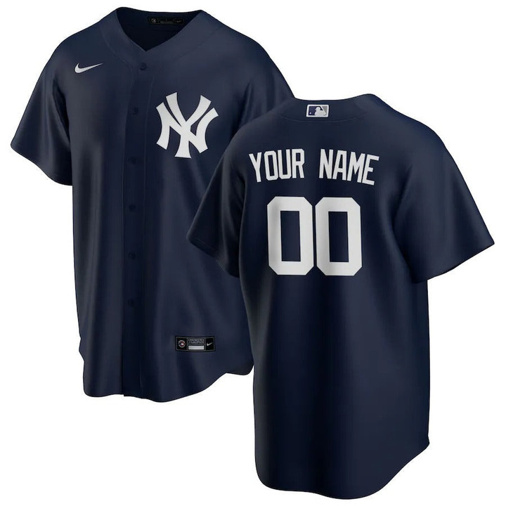 Men's New York Yankees Nike Navy Alternate Custom Jersey