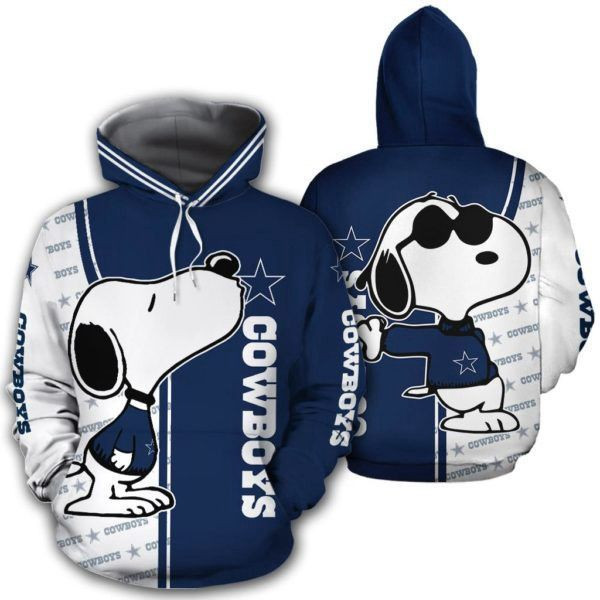 Snoopy Dallas Cowboys Men And Women Fans 3D All over Designed Hoodie Gifts for Snoopy Dallas Cowboys Men And Women Fans Lovers