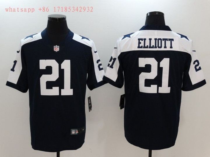 Dallas Cowboys Ezekiel Elliott #21 2020 NFL Black jersey Jersey
