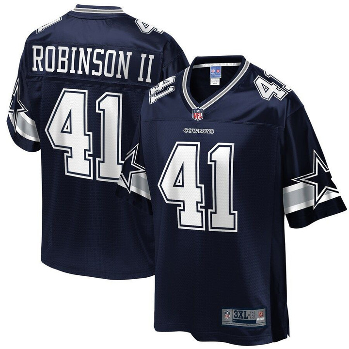Dallas Cowboys Reggie Robinson II Navy Big & Tall Team Player Jersey gifts for fans