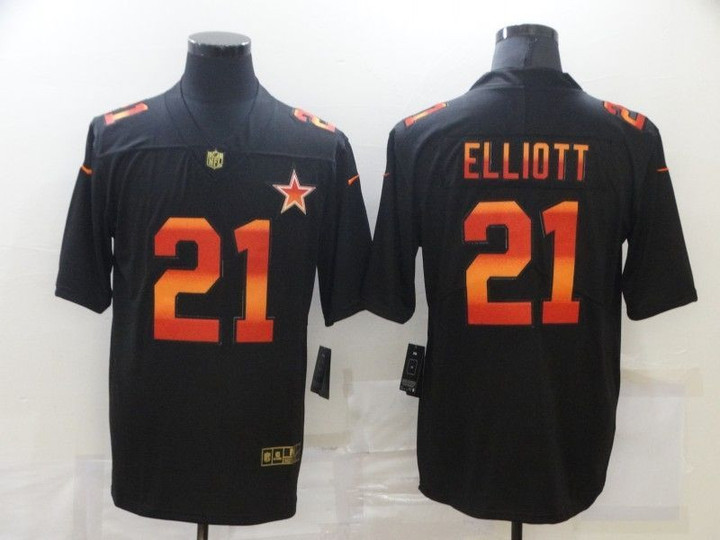 Dallas Cowboys Ezekiel Elliott #21 Drift Edition Black Jersey