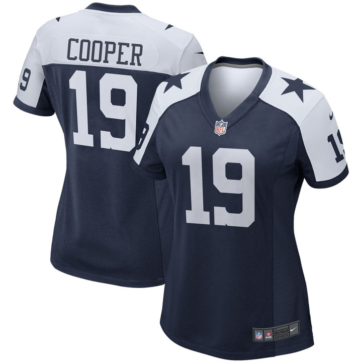 Womens Dallas Cowboys Amari Cooper Navy Alternate Game Team Jersey Gift for Dallas Cowboys fans