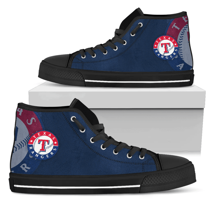 Texas Rangers High Top Shoes001