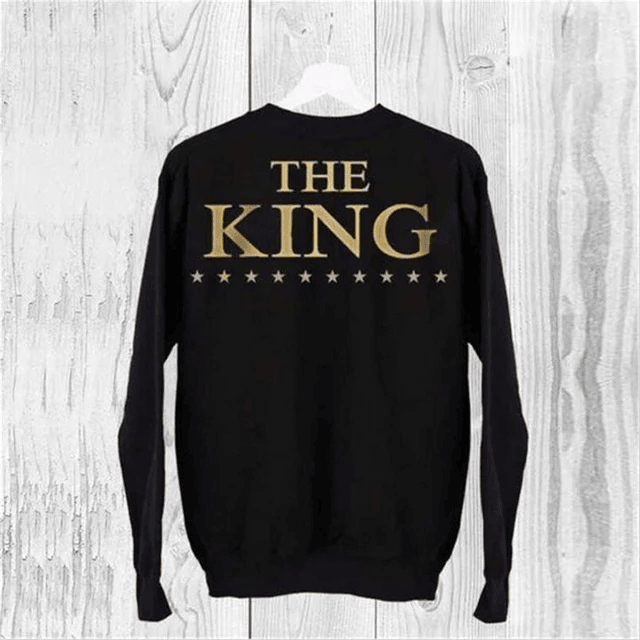 New Full Couples Sweatshirts KING QUEEN - Free Shipping