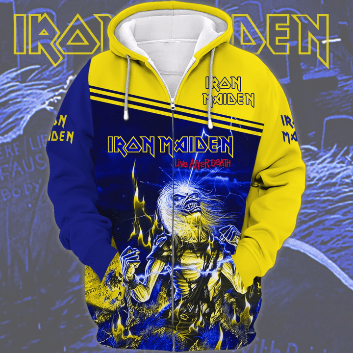 Iron Maiden Live After Death Rock Band 3D Tshirt Hoodie V2