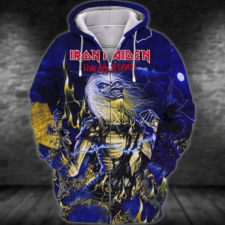 Iron Maiden Printing New Men Women 3D T-shirt Rock Band 3D Tshirt Hoodie