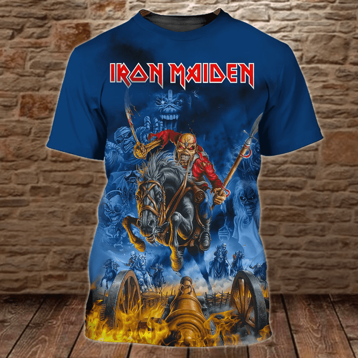 Iron Maiden Rock Band 3D TShirt Zip Hoodie 004