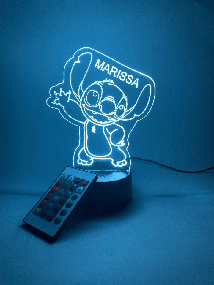 Stitch Personalized 3D Led Lamp 10