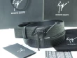 Giuseppe Zanotti Crocodile-embossed Black Leather Belt With Black Metal Signature Logo Buckle