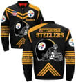 Pittsburgh Steelers 3d Bomber Jacket Style #4 Coat For