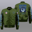 Green Indianapolis Colts 3d Bomber Jacket