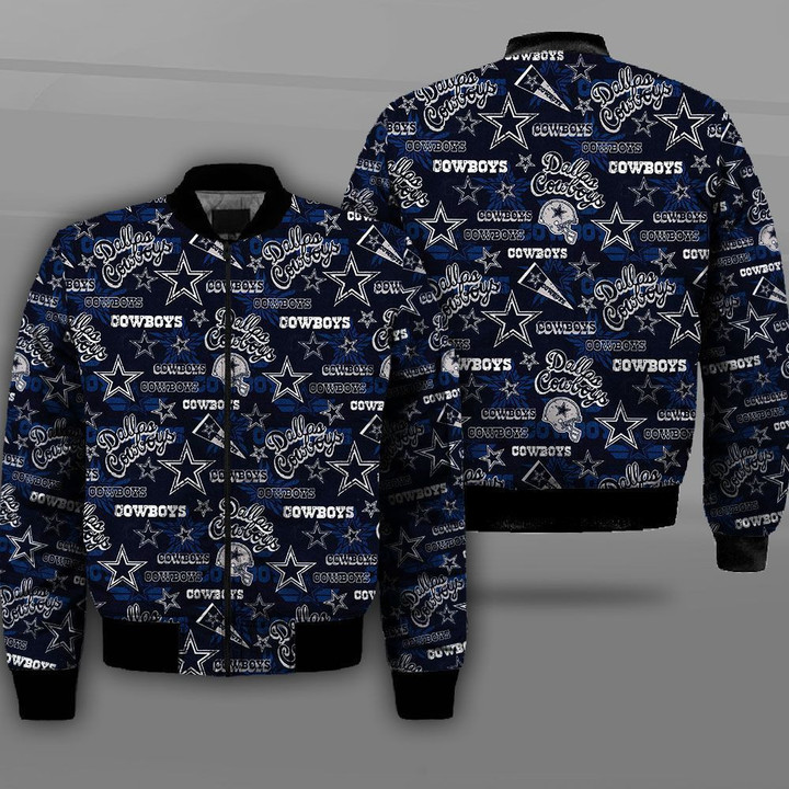 Dallas Cowboys Professional Football Team 3d Printed Unisex Bomber Jacket