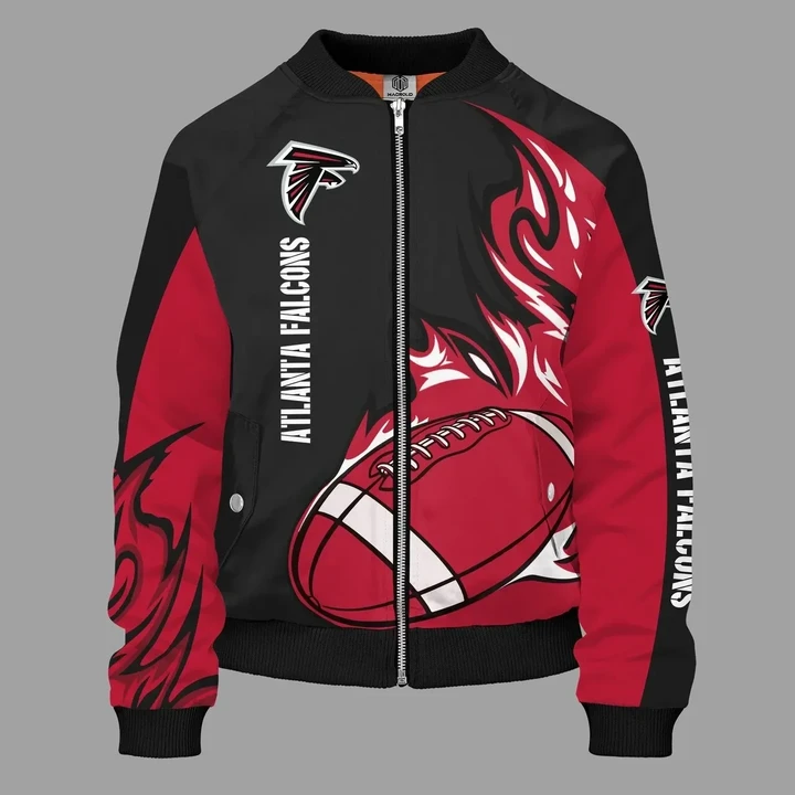 Professional Football Team Atlanta Falcons 3d Printed Unisex Bomber Jacket