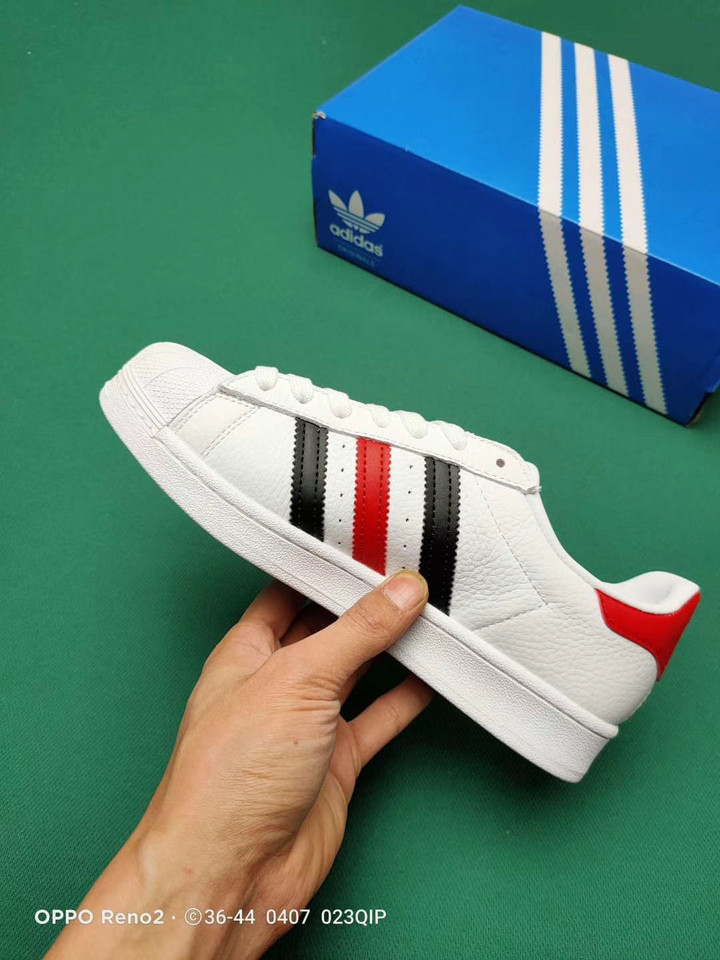 Adidas SuperStar Red Black White Sneakers/Shoes