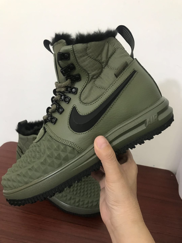 Nike Lunar Force 1 Duckboot 17 Olive Shoes Sneakers