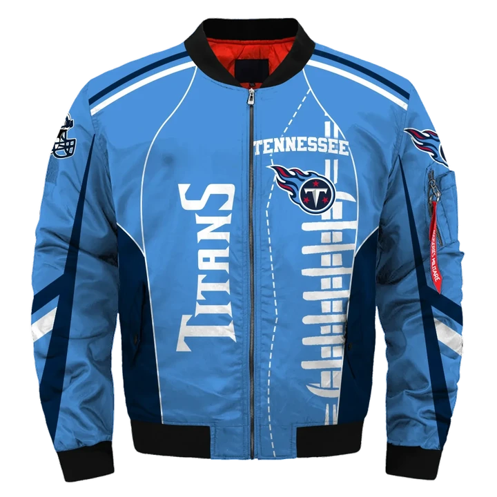 Tennessee Titans 3d Printed Unisex Bomber Jacket
