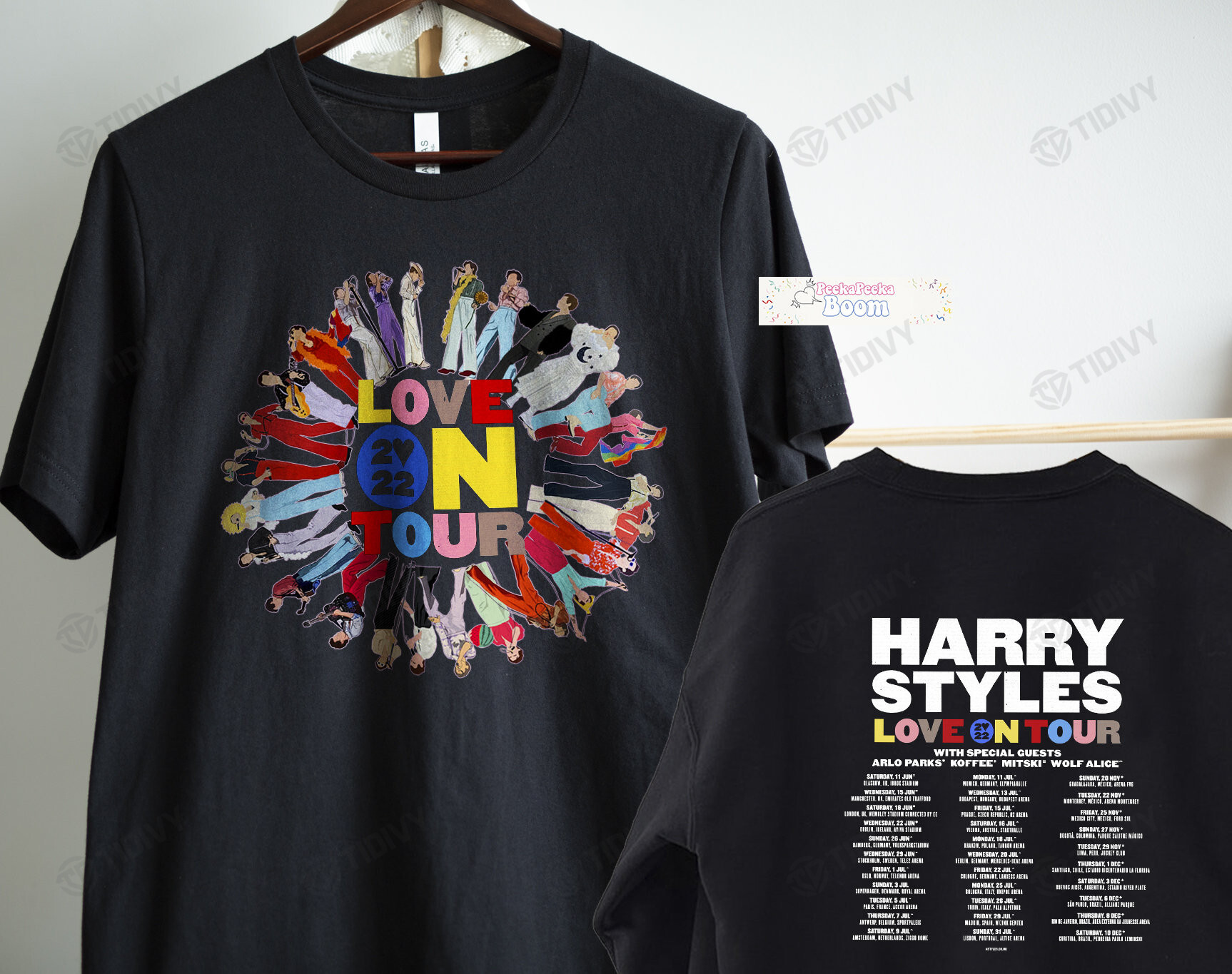 Harry Styles Love on Tour 2022 Two Sided Graphic Unisex T Shirt, Sweatshirt, Hoodie Size S - 5XL