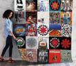 Red Hot Chili Peppers Album Covers RHCP Rock Band Premium Quilt Blanket Size Throw, Twin, Queen, King, Super King