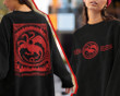 Fire and Blood House of the Dragon Daemon Targaryen Rhaenyra Targaryen Game Of Thrones Two Sided Graphic Unisex T Shirt, Sweatshirt, Hoodie Size S - 5XL