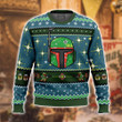 Boba Fett Star wars The Mandalorian Merry Christmas Xmas Tree Xmas Gift Ugly Sweater