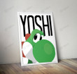 Yoshi The Super Mario Bros Movie Mushroom Kingdom Mario Luigi Bowser Princess Peach Wall Art Print Poster