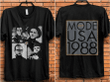 Depeche Mode USA 1988 Vintage Depeche Mode Tour 1988 Two Sided Graphic Unisex T Shirt, Sweatshirt, Hoodie Size S - 5XL