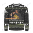 Funny Leonardo Meme Merry Christmas Leo Wine Glass Meme XMas Gift Ugly Sweater