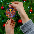 80s Inspired Garbage Pail Kids Merry Christmas Holiday Christmas Tree Xmas Gift Santa Claus Ceramic Circle Ornament