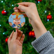 80s Inspired Garbage Pail Kids Merry Christmas Holiday Christmas Tree Xmas Gift Santa Claus Ceramic Circle Ornament