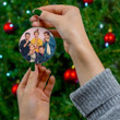 Nsync 'Nsync N'sync Merry Christmas Holiday Christmas Tree Xmas Gift Santa Claus Ceramic Circle Ornament