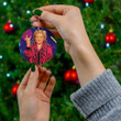 Betty White - Rose Nylund Merry Christmas Holiday Christmas Tree Xmas Gift Santa Claus Ceramic Circle Ornament