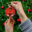 Valentina Drag Race Merry Christmas Holiday Christmas Tree Xmas Gift Santa Claus Ceramic Circle Ornament