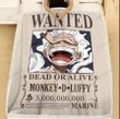 Wanted Dead Or Alive Monkey D Luffy Straw Hat Pirates Member One Piece Manga Anime Cozy Fleece Blanket Sherpa Blanket