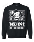 Ted Lasso Believe Ugly Christmas Sweater Merry Christmas Happy Xmas Gift Xmas Tree Graphic Unisex T Shirt, Sweatshirt, Hoodie Size S - 5XL