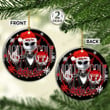 Jack Skellington Mötley Crüe Motley Crue Band Merry Christmas Happy Xmas Gift Xmas Tree Ceramic Circle Ornament