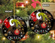 Queen Rock Music Band Vintage Merry Christmas Happy Xmas Gift Xmas Tree Ceramic Circle Ornament