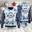 Busch Light Beer Lovers Merry Christmas Happy Xmas Gift Xmas Tree Ugly Sweater
