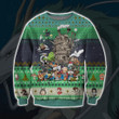 Studio Ghibli No Face Totoro Merry Christmas Happy Xmas Gift Xmas Tree Ugly Sweater