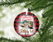 Shitter Is Full Christmas Vacation Xmas Movie Cousin Eddie Merry Christmas Happy Xmas Gift Xmas Tree Ceramic Circle Ornament