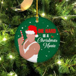 Die Hard John McClane Christmas Movie Merry Christmas Happy Xmas Gift Xmas Tree Ceramic Circle Ornament
