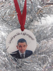 Rowan Atkinson Quotes Would You Like It Gift Wrapped Merry Christmas Happy Xmas Gift Xmas Tree Ceramic Circle Ornament