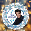 Elvis Presley King Of Rock Elvis Movie 2022 Merry Christmas Happy Xmas Gift Xmas Tree Ceramic Circle Ornament
