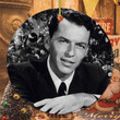 Vintage Frank Sinatra Merry Christmas Happy Xmas Gift Xmas Tree Ceramic Circle Ornament