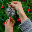 Edward Scissorhands Classic Movie Merry Christmas Happy Xmas Gift Xmas Tree Ceramic Circle Ornament
