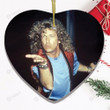 Robert Plant Led Zeppelin Rock Band Merry Christmas Happy Xmas Gift Xmas Tree Wooden/Acrylic Ornament