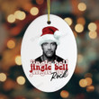 Jingle Bell Rock Funny The Rock Merry Christmas Happy Xmas Gift Xmas Tree Wooden/Acrylic Ornament