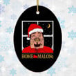Home Malone Funny Post Malone Meme Merry Christmas Happy Xmas Gift Xmas Tree Wooden/Acrylic Ornament