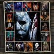 Halloween Horror Movies 2022 Michael Myers Merry Christmas Xmas Gift Premium Quilt Blanket Size Throw, Twin, Queen, King, Super King