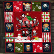 Horror Movie Characters Jason Voorhess Michael Myers Freddy Merry Christmas Xmas Gift Premium Quilt Blanket Size Throw, Twin, Queen, King, Super King