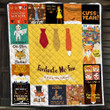 Fantastic Mr.Fox Comedy Film Merry Christmas Xmas Gift Premium Quilt Blanket Size Throw, Twin, Queen, King, Super King